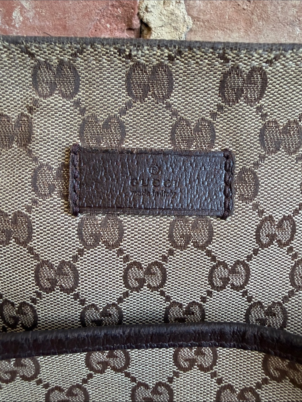 Gucci Brown GG Canvas Messenger Bag with Green-Red Web Strap - Picture 2 of 7
